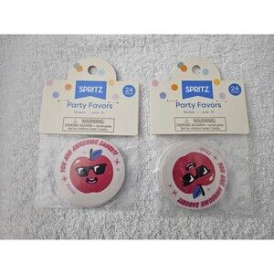 Spritz Valentine’s Day Stickers Lot of 2 Packs 24ct Each Apple Theme Favors